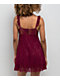 Spicychix Posie Burgundy Lace Dress - Thumbnail image 2 of 5