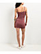 Spicychix Ruched Mauve Mini Dress - Thumbnail image 3 of 3