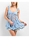 Spicychix Sky Blue Lace Dress - Thumbnail image 1 of 6