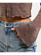 Spicychix Slub Brown Long Sleeve Top - Thumbnail image 4 of 6