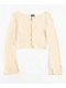 Spicychix Slub Cream Long Sleeve Top - Thumbnail image 5 of 6