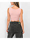 Spicychix Textured Pink Corset Crop Tank Top - Thumbnail image 2 of 3