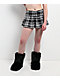 Spicychix White Plaid Pleated Skort - Thumbnail image 1 of 4