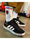 Spitfire Big Head Embroidered White & Red Crew Socks