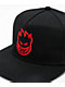 Spitfire Bighead Black Snapback Hat - Thumbnail image 3 of 3