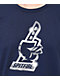 Spitfire Chrome 1 Navy T-Shirt - Thumbnail image 2 of 2
