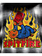 Spitfire Demonseed Black & White Hooded Flannel Shirt - Thumbnail image 3 of 4
