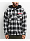 Spitfire Demonseed Black & White Hooded Flannel Shirt - Thumbnail image 2 of 4