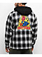 Spitfire Demonseed Black & White Hooded Flannel Shirt - Thumbnail image 1 of 4