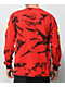 Spitfire Old E Black & Red Tie Dye Long Sleeve T-Shirt