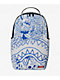 Sprayground Blue Ink Doodle White Backpack - Thumbnail image 1 of 7