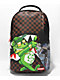 Sprayground Money Bear Reveal DLX Black & Brown Checkered Backpack - Thumbnail image 1 of 5