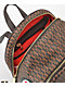 Sprayground Money Brown Checkered Mini Backpack