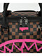 Sprayground Pink Drip Brown Checkered Duffle Bag  - Thumbnail image 5 of 7