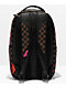 Sprayground Pink Drip DLX Brown Checkered Backpack - Thumbnail image 3 of 9