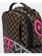 Sprayground Pink Drip DLX Brown Checkered Backpack - Thumbnail image 6 of 9