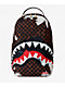 Sprayground Sharks In Paris Painted Brown Backpack - Thumbnail image 1 of 8
