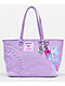 Sprayground Stitch Purple Canvas Tote Bag - Thumbnail image 1 of 7