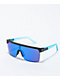 Spy Flynn 5050 Soft Matte Black & Blue Sunglasses - Thumbnail image 1 of 2