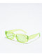 Square Translucent Green Sunglasses - Thumbnail image 1 of 2