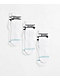 Stance Basic Icon White 3 Pack Quarter Crew Socks - Thumbnail image 1 of 2