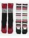 Stance Block Red & Black 2 Pack Snow Socks - Thumbnail image 1 of 2