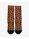 Stance Leopard Brown Crew Socks - Thumbnail image 1 of 2
