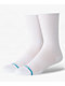 Stance Rolled Solid White Crew Socks - Thumbnail image 3 of 3