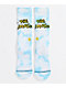 Stance x The Simpsons Intro Blue Tie Dye Crew Socks - Thumbnail image 1 of 2