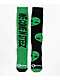 Stinky Socks On Their Way Green & Black Snowboard Socks - Thumbnail image 1 of 2