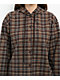 Stitch Fusion Brown Plaid Hooded Flannel Shirt - Thumbnail image 3 of 4