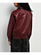 Stitch Fusion Burgandy Bomber Jacket - Thumbnail image 2 of 5