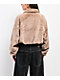 Stitch Fusion Camel Faux Fur Zip Jacket - Thumbnail image 2 of 5
