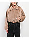 Stitch Fusion Camel Faux Fur Zip Jacket - Thumbnail image 1 of 5