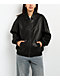 Stitch Fusion Distressed Black Bomber Jacket - Thumbnail image 7 of 7