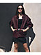 Stitch Fusion Distressed Burgandy Bomber Jacket - Thumbnail image 8 of 10