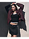 Stitch Fusion Distressed Burgandy Bomber Jacket - Thumbnail image 9 of 10