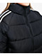 Stitch Fusion Stripe Black Crop Puffer Jacket - Thumbnail image 3 of 6