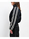 Stitch Fusion Stripe Black Crop Puffer Jacket - Thumbnail image 4 of 6