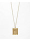 Stone + Locket Basketball Square Gold 20" Necklace - Thumbnail image 1 of 2