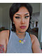 Stone + Locket Daisy 17" Chain Necklace - Thumbnail image 3 of 3