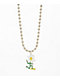 Stone + Locket Daisy Skater Silver Necklace - Thumbnail image 1 of 2