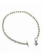 Stone + Locket Dicey 18" Silver Necklace - Thumbnail image 2 of 3
