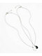Stone + Locket Happy Yin Yang BFF Silver 20" Necklaces - Thumbnail image 2 of 2