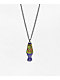 Stone + Locket Lava Lamp Charm Necklace - Thumbnail image 1 of 2