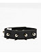 Stone + Locket Spiked Black Cuff Bracelet - Thumbnail image 1 of 2