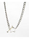 Stone + Locket Starstruck 15" Silver Chain Necklace - Thumbnail image 1 of 3