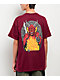 Stranger Things x Santa Cruz Hellfire Pit Maroon T-Shirt - Thumbnail image 1 of 2