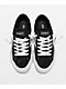 Straye Logan Flame Black & White Suede Skate Shoes