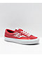 Straye Logan Flame zapatos de ante rojo para skate
